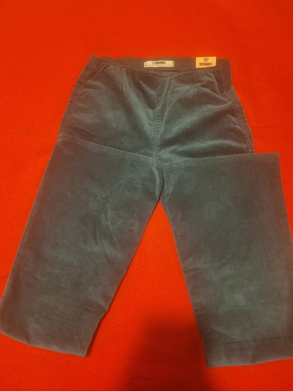 Rock & Roll Denim Women's Wide Leg Corduroy Jeans 28x34